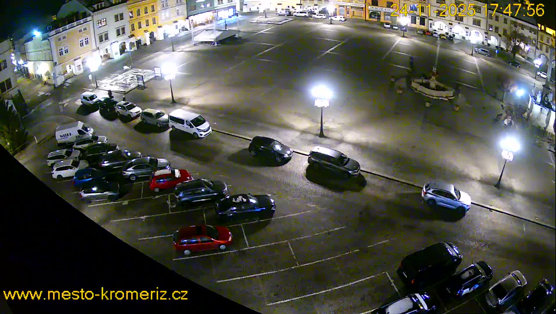 Kroměříž , (Velké náměstí ) Great Square East View Live Cam - Kromeriz, Zlin, Czechia