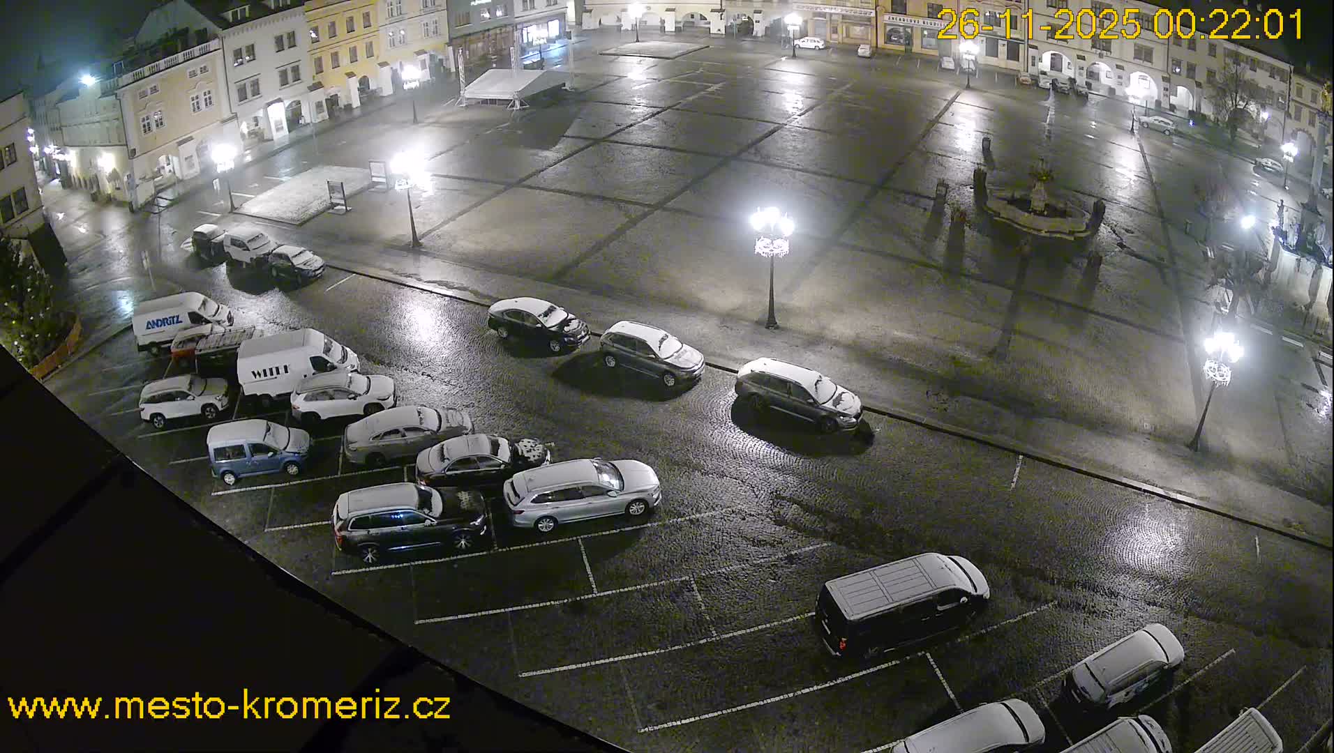 Kroměříž , (Velké náměstí ) Great Square East View Live Cam - Kromeriz, Zlin, Czechia