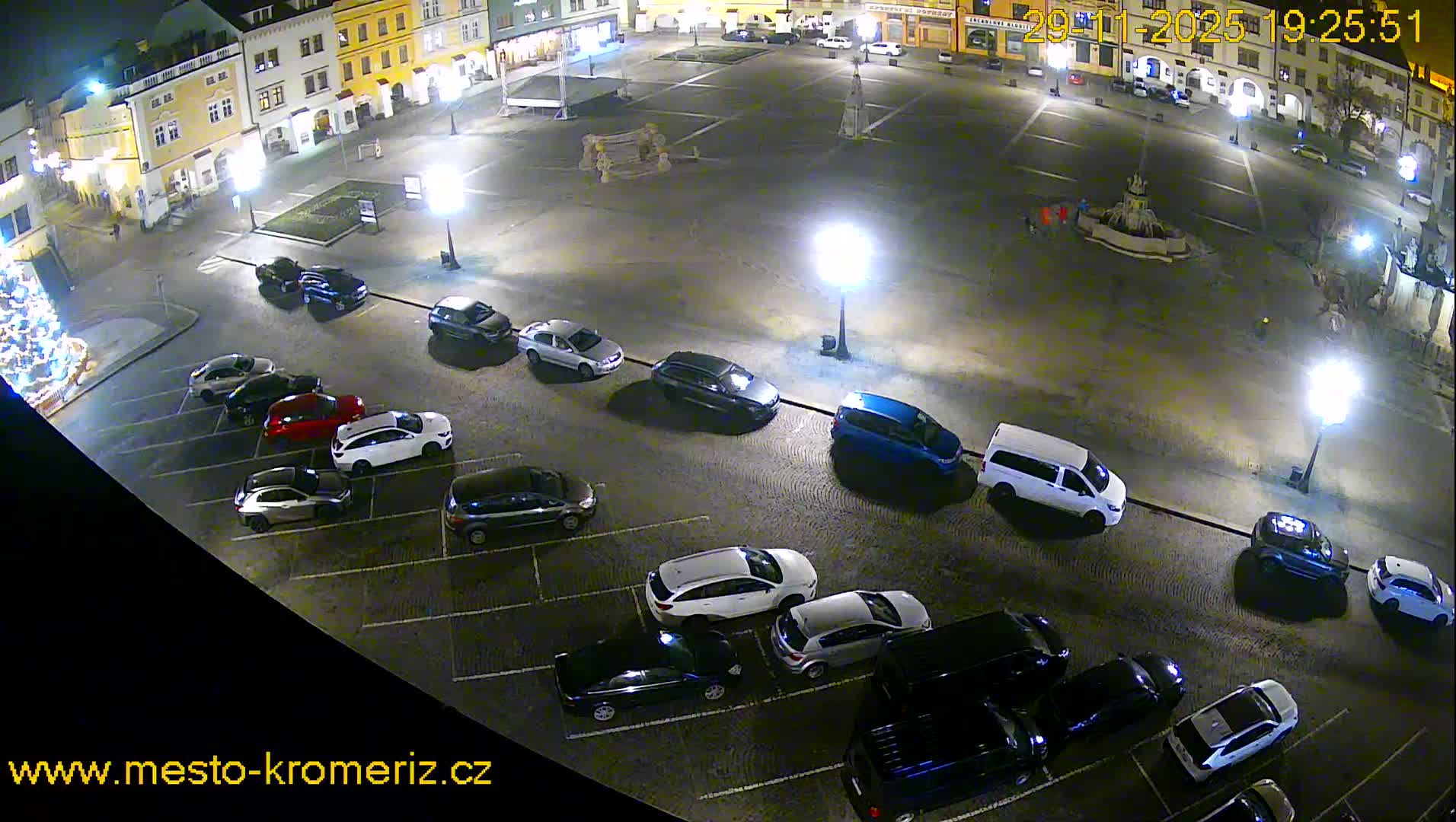 Kroměříž , (Velké náměstí ) Great Square East View Live Cam - Kromeriz, Zlin, Czechia