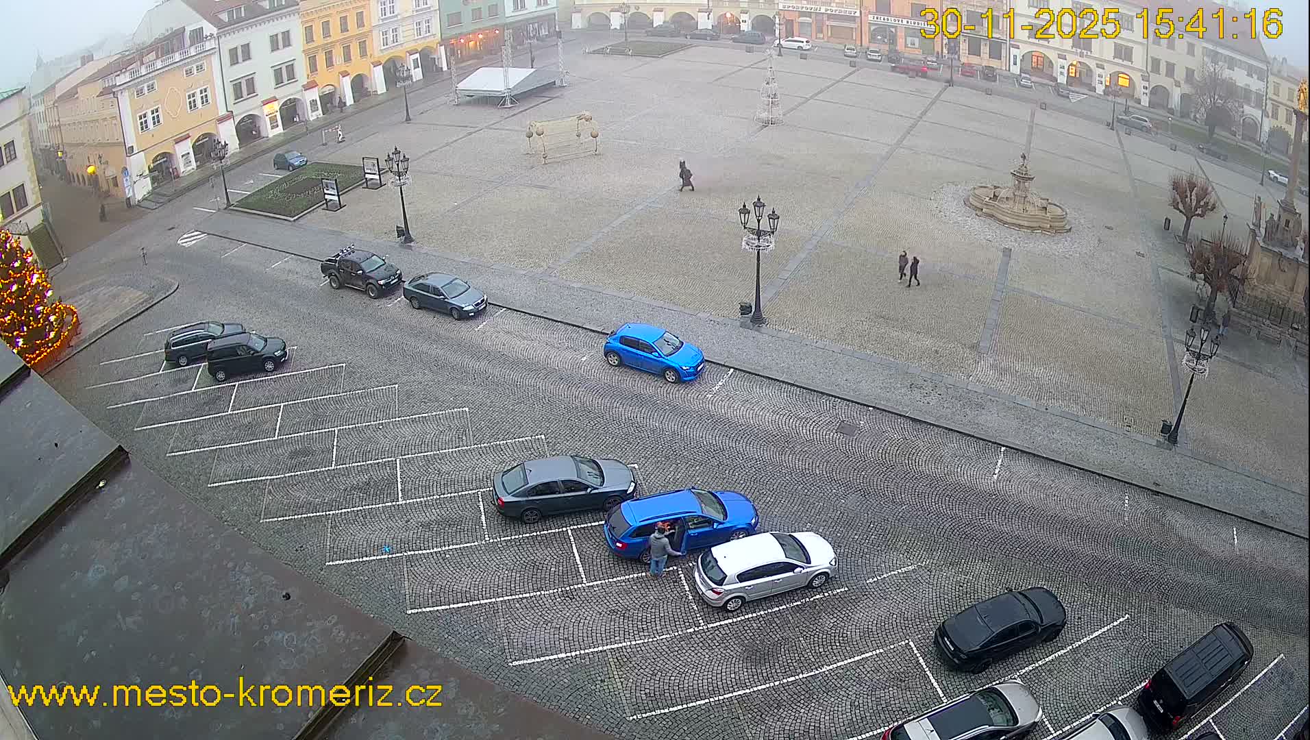 Kroměříž , (Velké náměstí ) Great Square East View Live Cam - Kromeriz, Zlin, Czechia