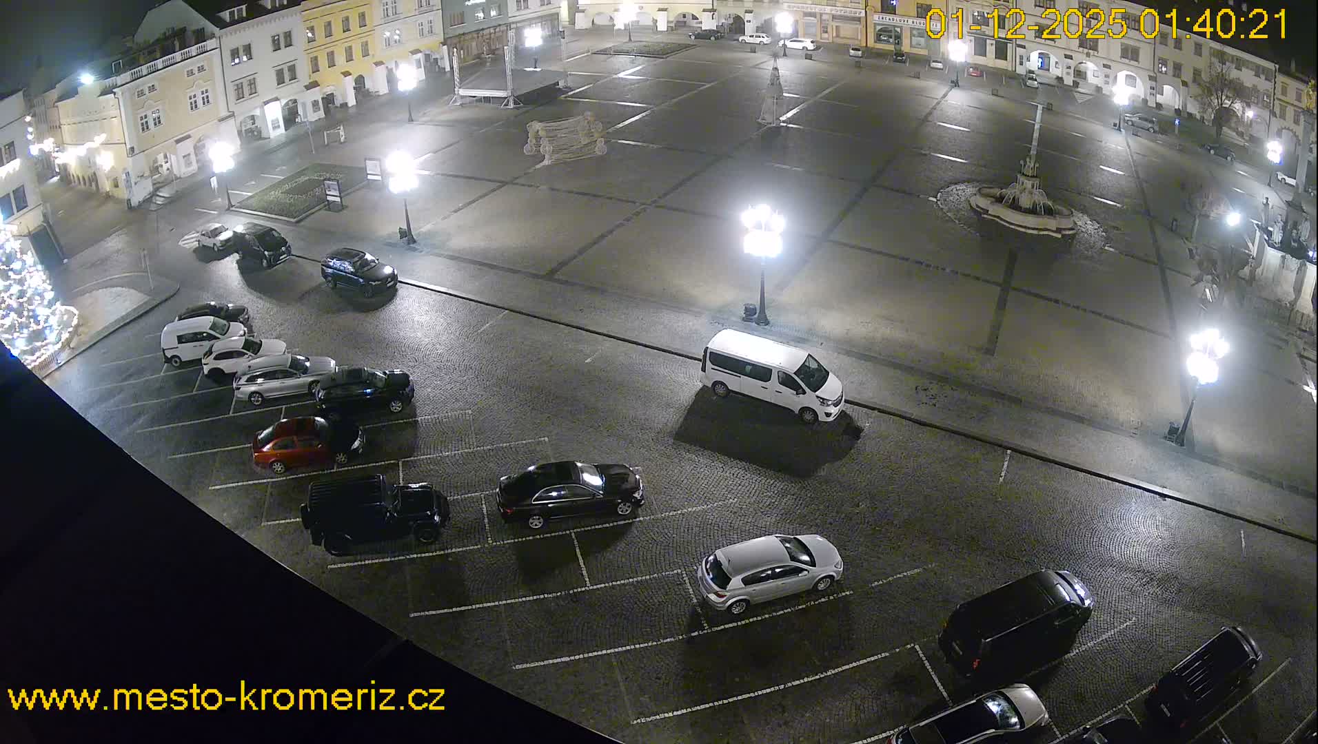 Kroměříž , (Velké náměstí ) Great Square East View Live Cam - Kromeriz, Zlin, Czechia