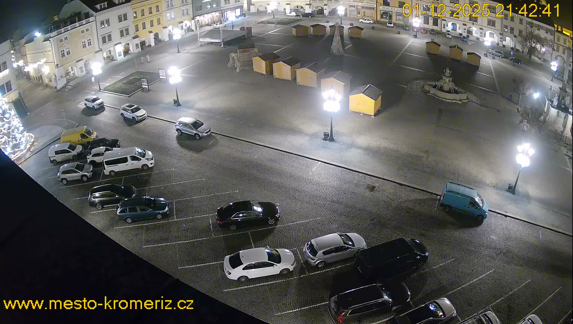 Kroměříž , (Velké náměstí ) Great Square East View Live Cam - Kromeriz, Zlin, Czechia