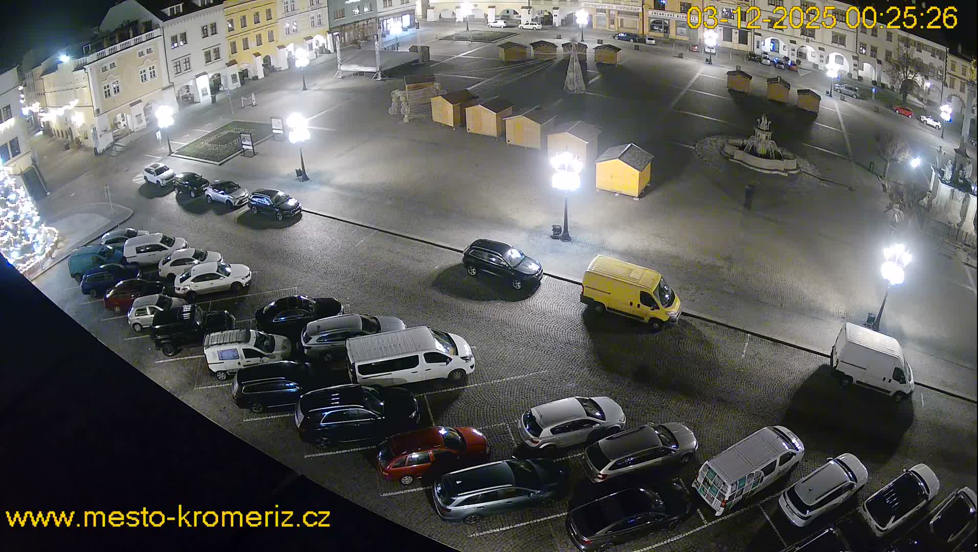 Kroměříž , (Velké náměstí ) Great Square East View Live Cam - Kromeriz, Zlin, Czechia
