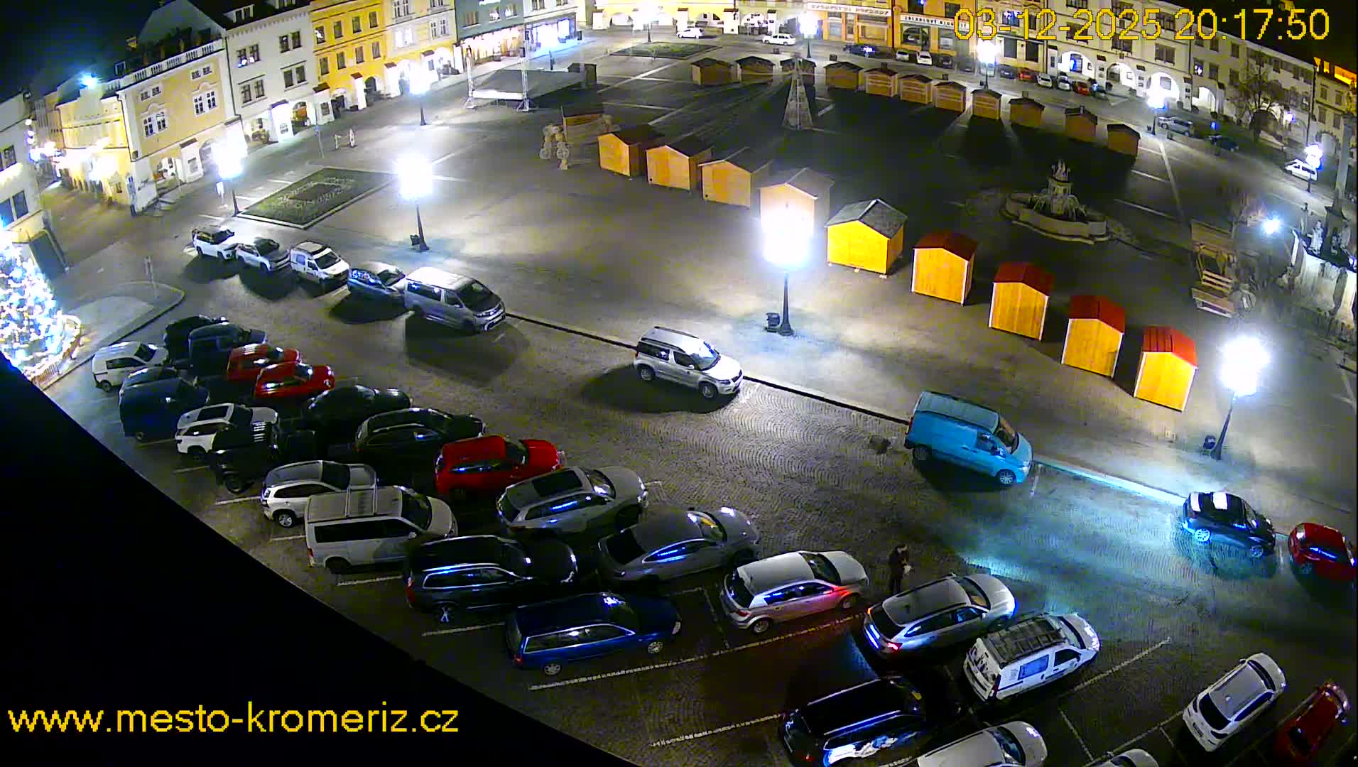 Kroměříž , (Velké náměstí ) Great Square East View Live Cam - Kromeriz, Zlin, Czechia