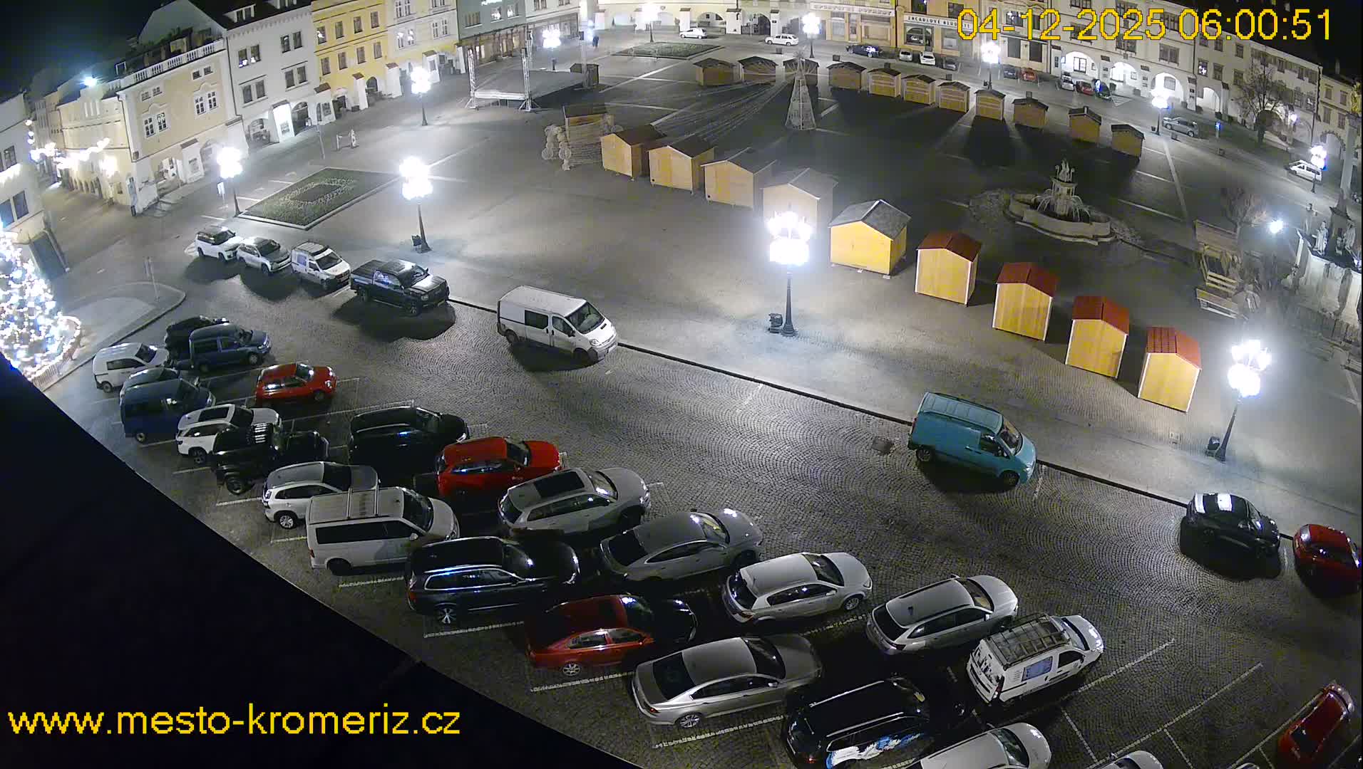 Kroměříž , (Velké náměstí ) Great Square East View Live Cam - Kromeriz, Zlin, Czechia