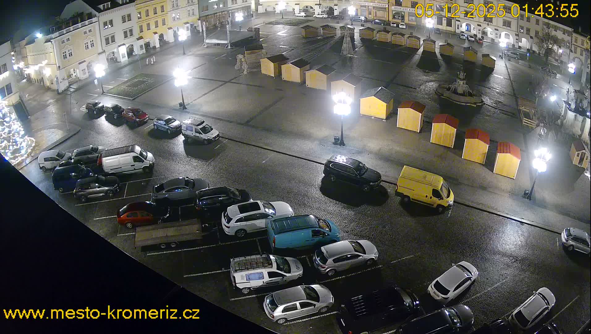 Kroměříž , (Velké náměstí ) Great Square East View Live Cam - Kromeriz, Zlin, Czechia