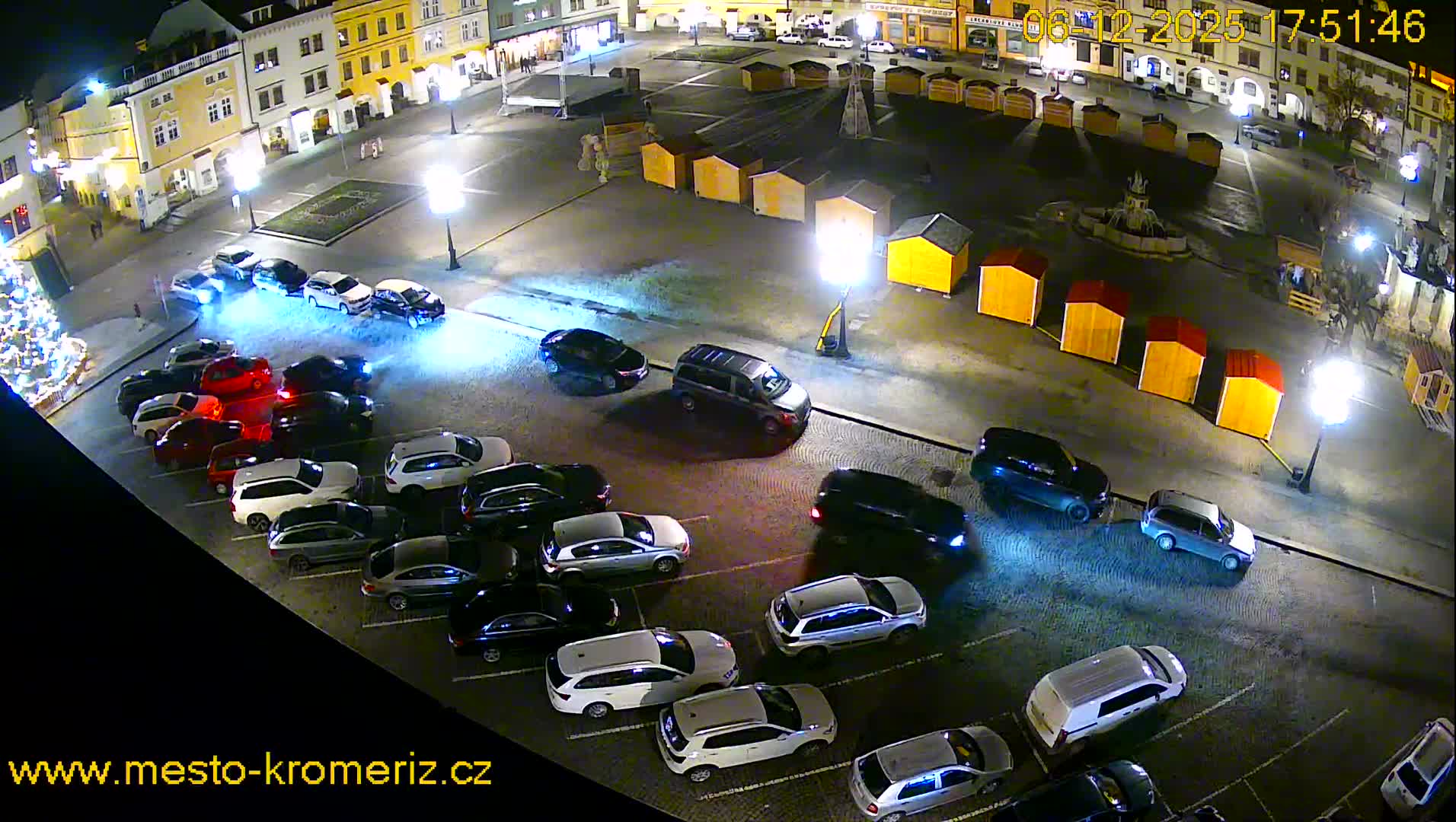 Kroměříž , (Velké náměstí ) Great Square East View Live Cam - Kromeriz, Zlin, Czechia