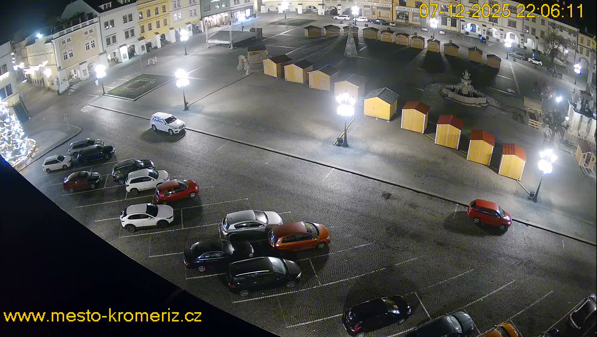 Kroměříž , (Velké náměstí ) Great Square East View Live Cam - Kromeriz, Zlin, Czechia