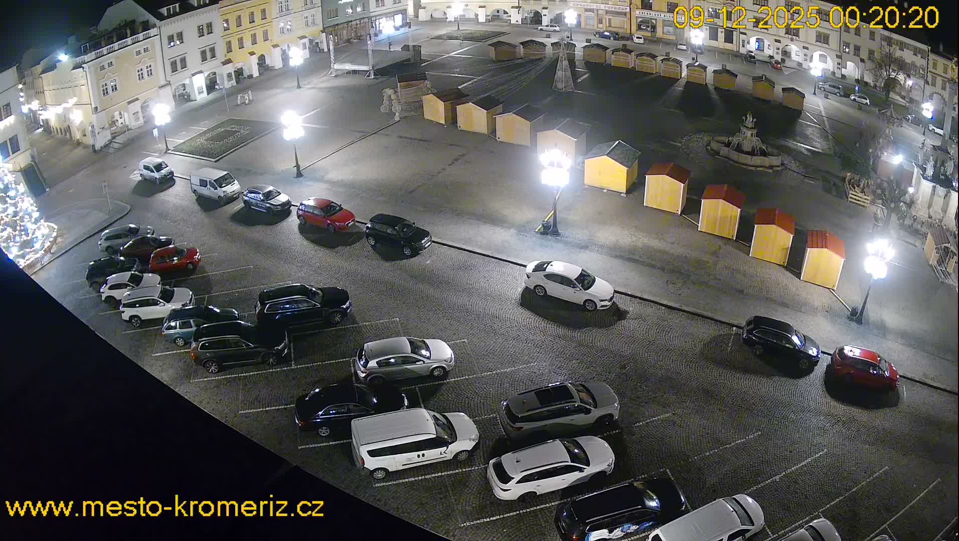 Kroměříž , (Velké náměstí ) Great Square East View Live Cam - Kromeriz, Zlin, Czechia