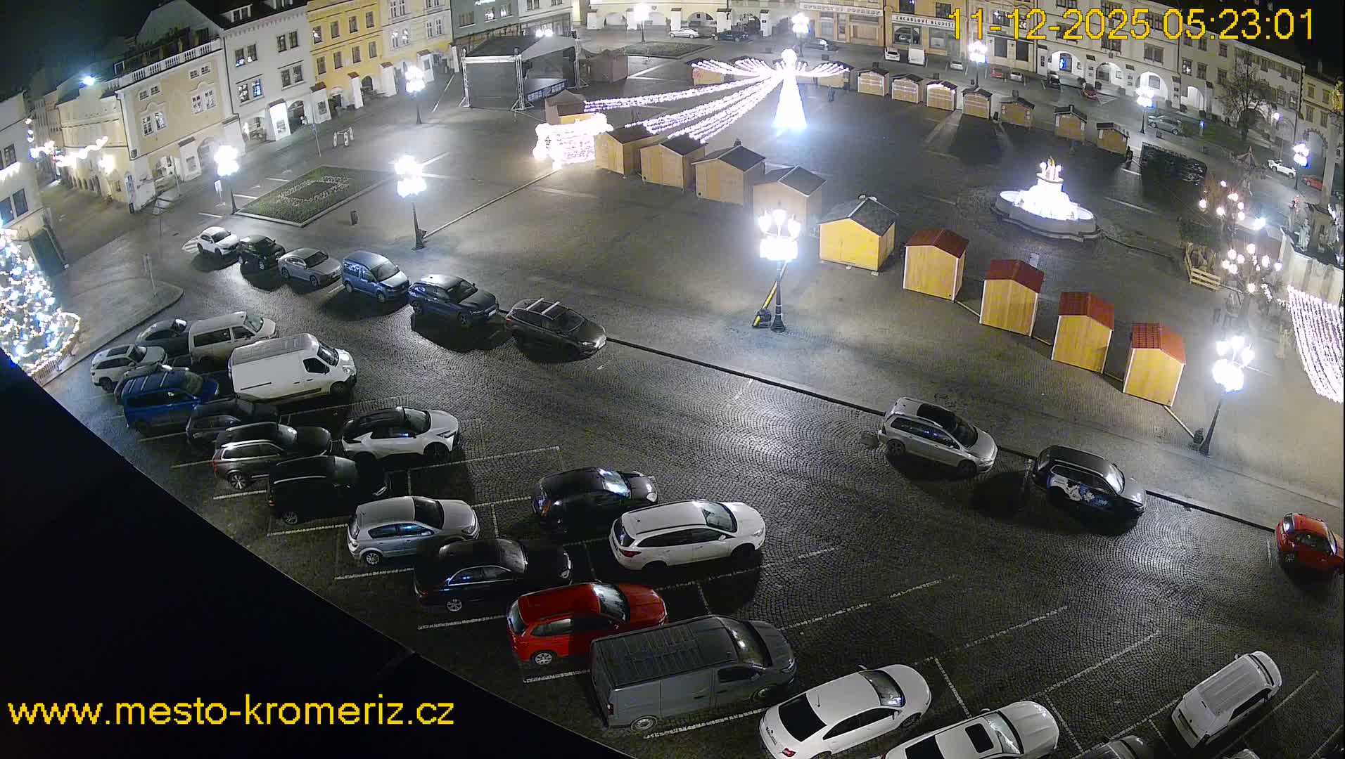 Kroměříž , (Velké náměstí ) Great Square East View Live Cam - Kromeriz, Zlin, Czechia