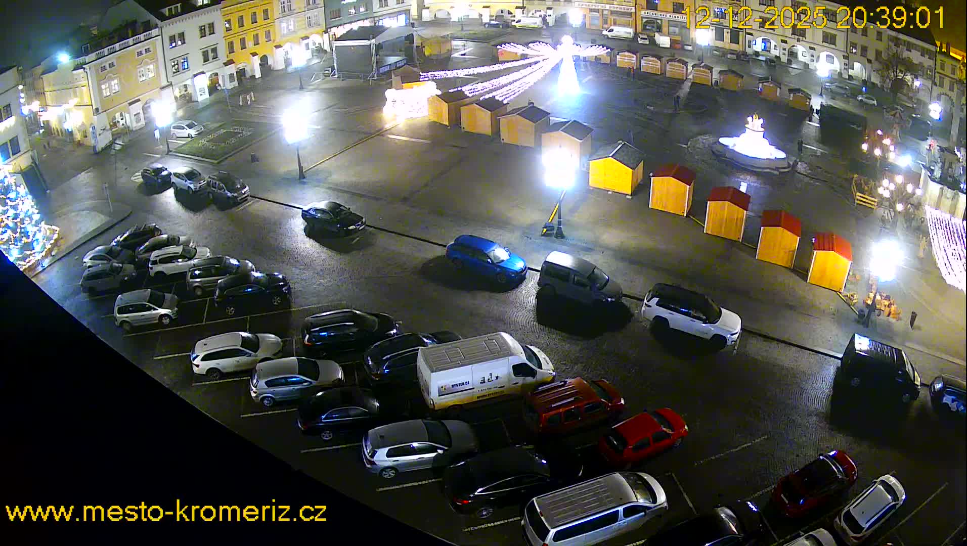 Kroměříž , (Velké náměstí ) Great Square East View Live Cam - Kromeriz, Zlin, Czechia