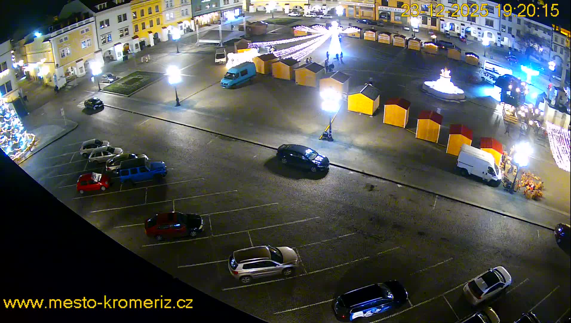 Kroměříž , (Velké náměstí ) Great Square East View Live Cam - Kromeriz, Zlin, Czechia