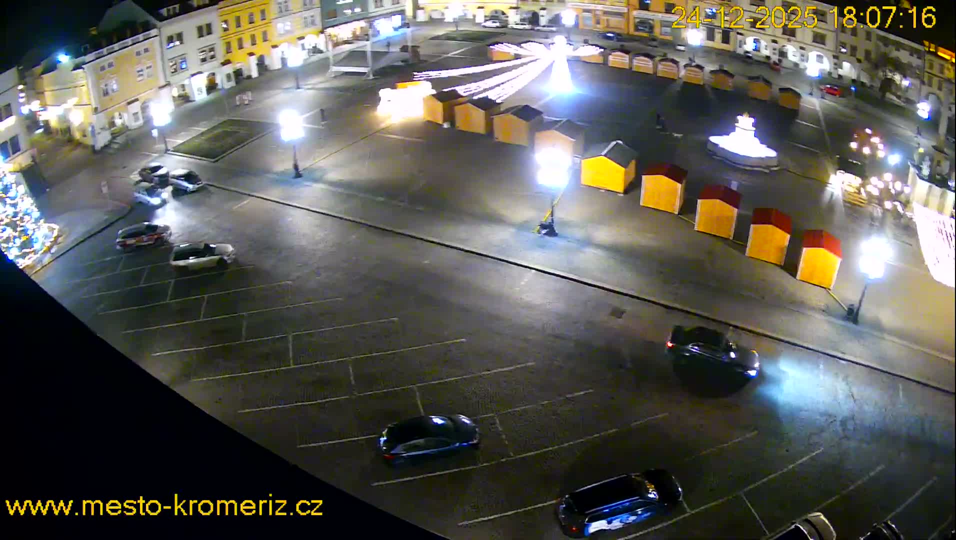 Kroměříž , (Velké náměstí ) Great Square East View Live Cam - Kromeriz, Zlin, Czechia