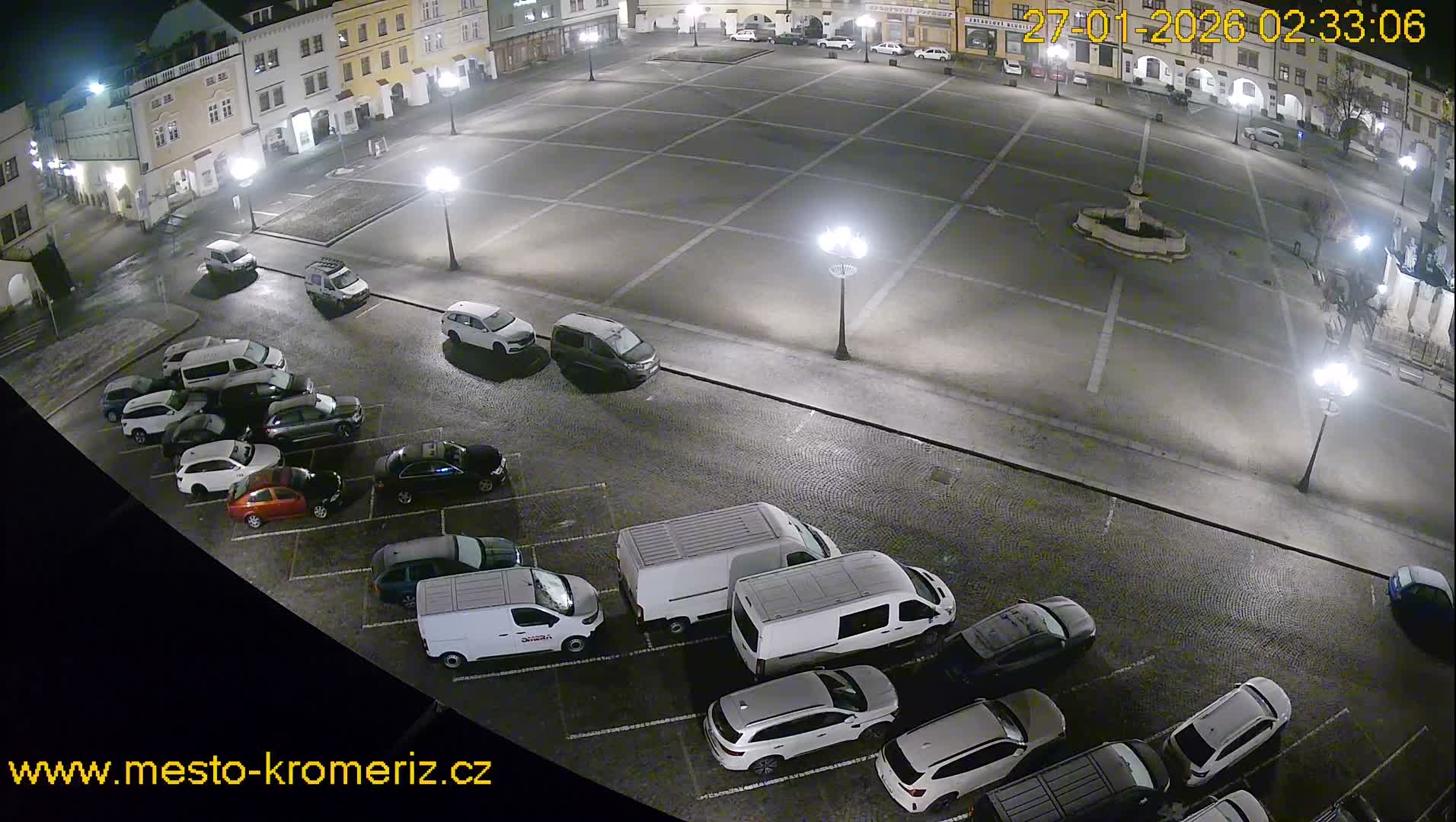 Kroměříž , (Velké náměstí ) Great Square East View Live Cam - Kromeriz, Zlin, Czechia