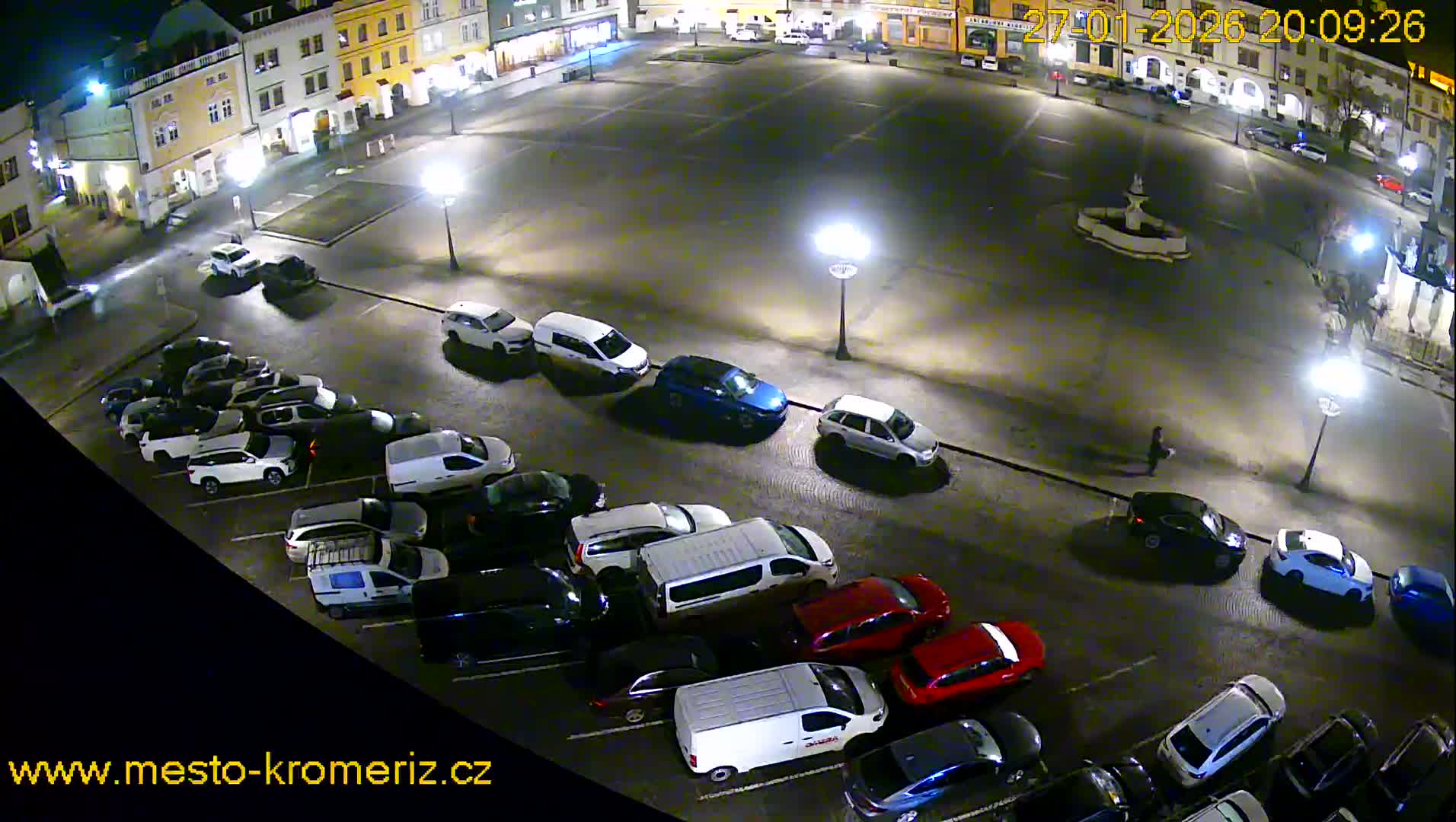 Kroměříž , (Velké náměstí ) Great Square East View Live Cam - Kromeriz, Zlin, Czechia
