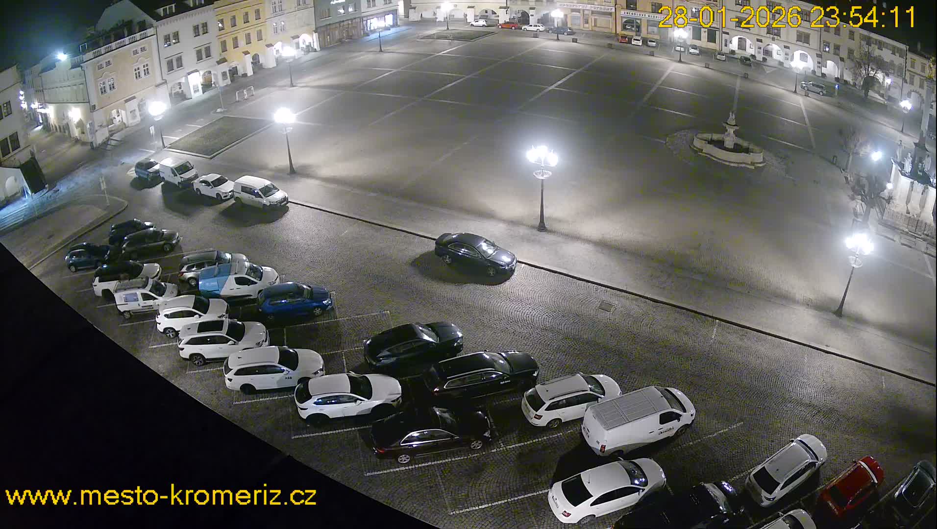 Kroměříž , (Velké náměstí ) Great Square East View Live Cam - Kromeriz, Zlin, Czechia