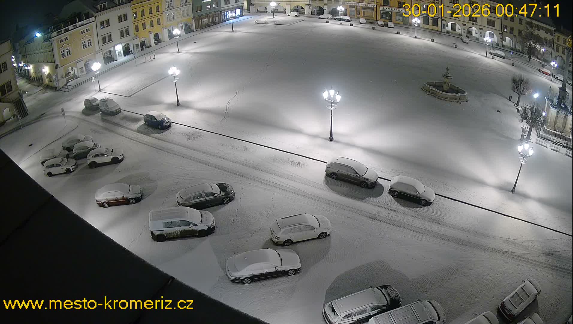 Kroměříž , (Velké náměstí ) Great Square East View Live Cam - Kromeriz, Zlin, Czechia