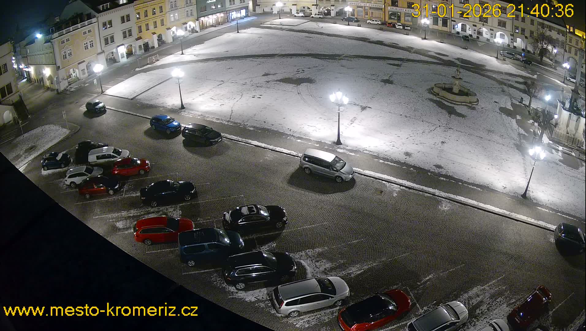 Kroměříž , (Velké náměstí ) Great Square East View Live Cam - Kromeriz, Zlin, Czechia