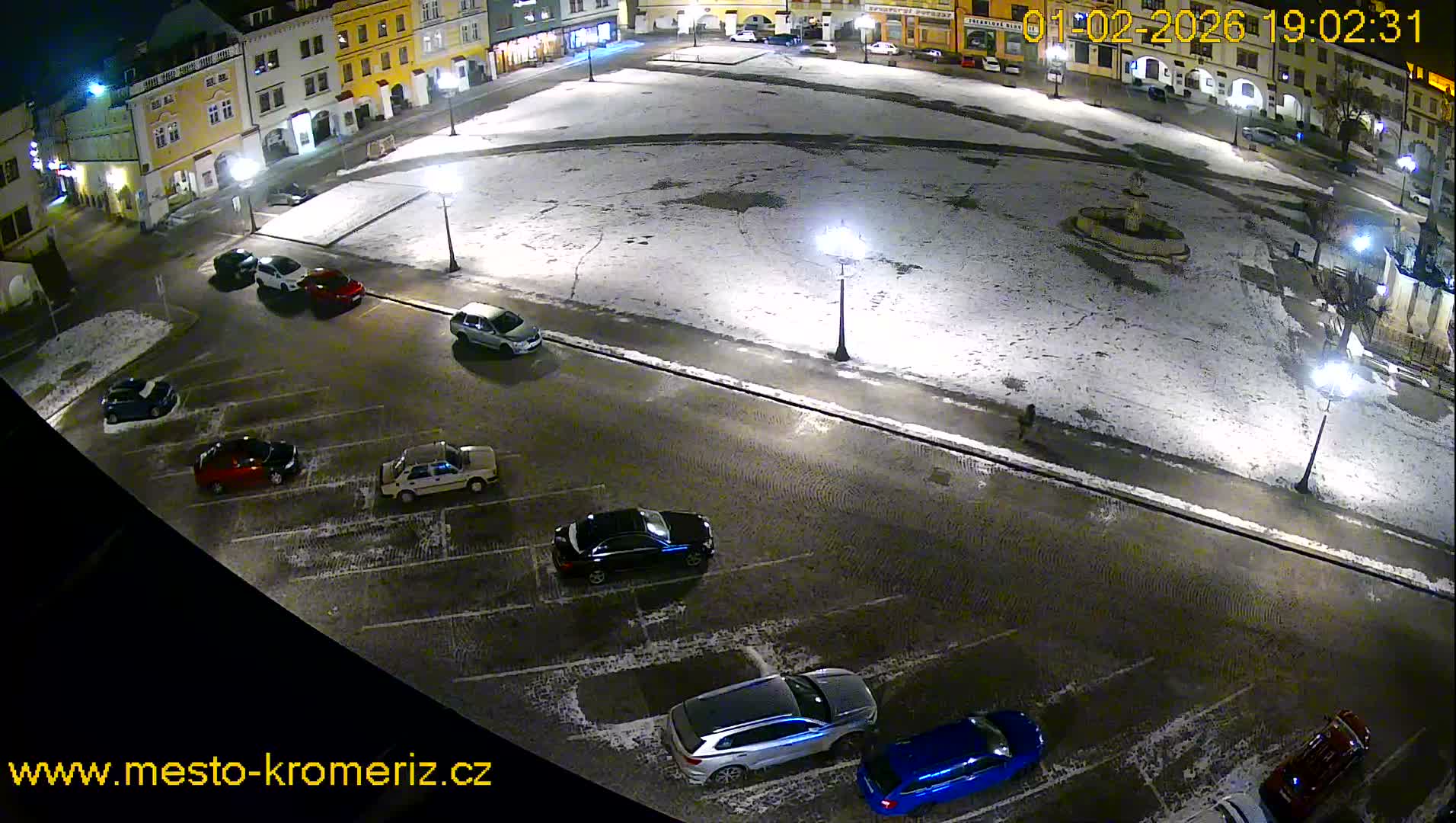 Kroměříž , (Velké náměstí ) Great Square East View Live Cam - Kromeriz, Zlin, Czechia