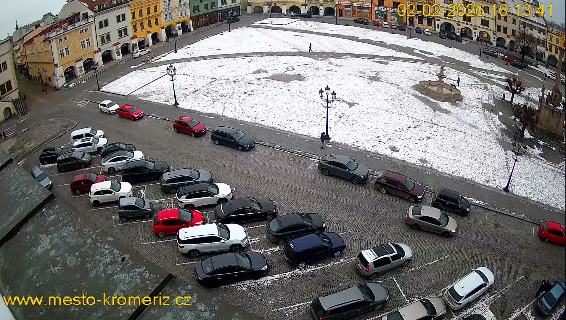 Kroměříž , (Velké náměstí ) Great Square East View Live Cam - Kromeriz, Zlin, Czechia
