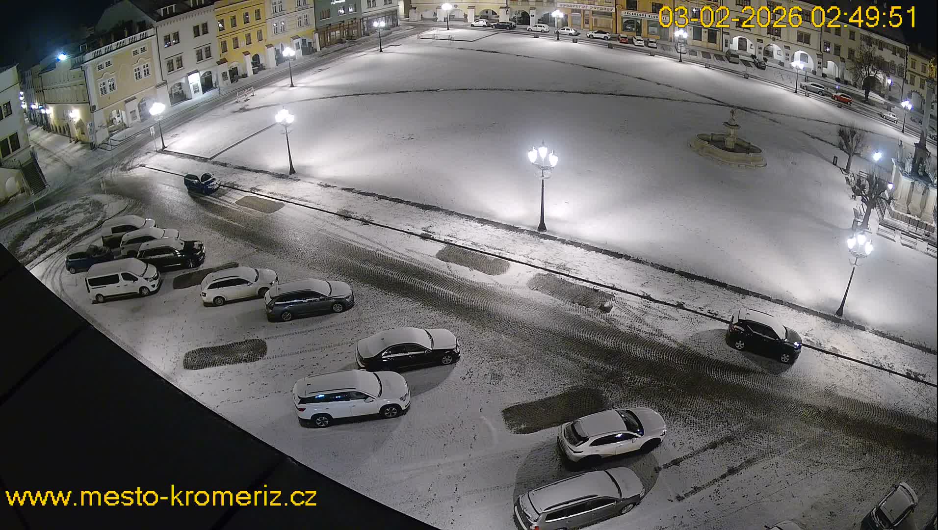 Kroměříž , (Velké náměstí ) Great Square East View Live Cam - Kromeriz, Zlin, Czechia