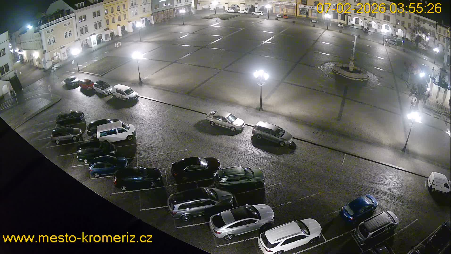 Kroměříž , (Velké náměstí ) Great Square East View Live Cam - Kromeriz, Zlin, Czechia
