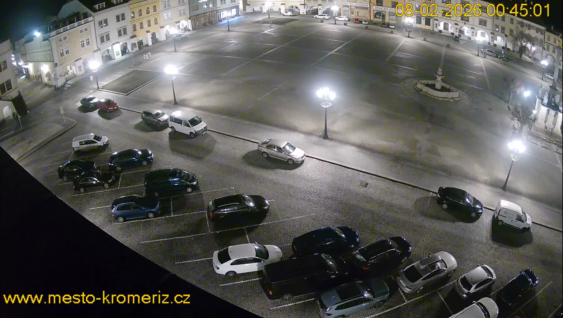 Kroměříž , (Velké náměstí ) Great Square East View Live Cam - Kromeriz, Zlin, Czechia