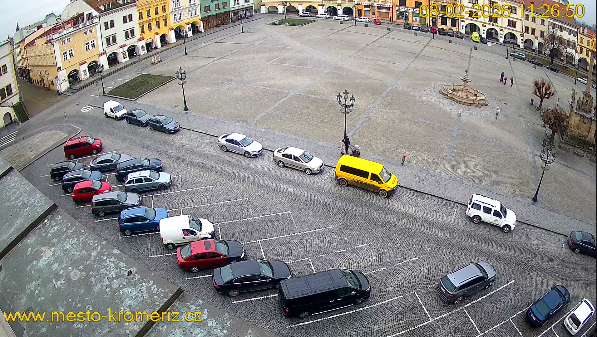 Kroměříž , (Velké náměstí ) Great Square East View Live Cam - Kromeriz, Zlin, Czechia