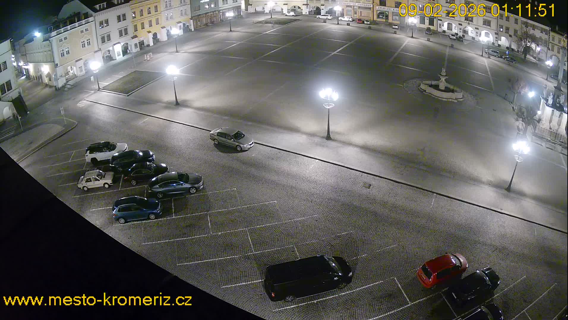 Kroměříž , (Velké náměstí ) Great Square East View Live Cam - Kromeriz, Zlin, Czechia