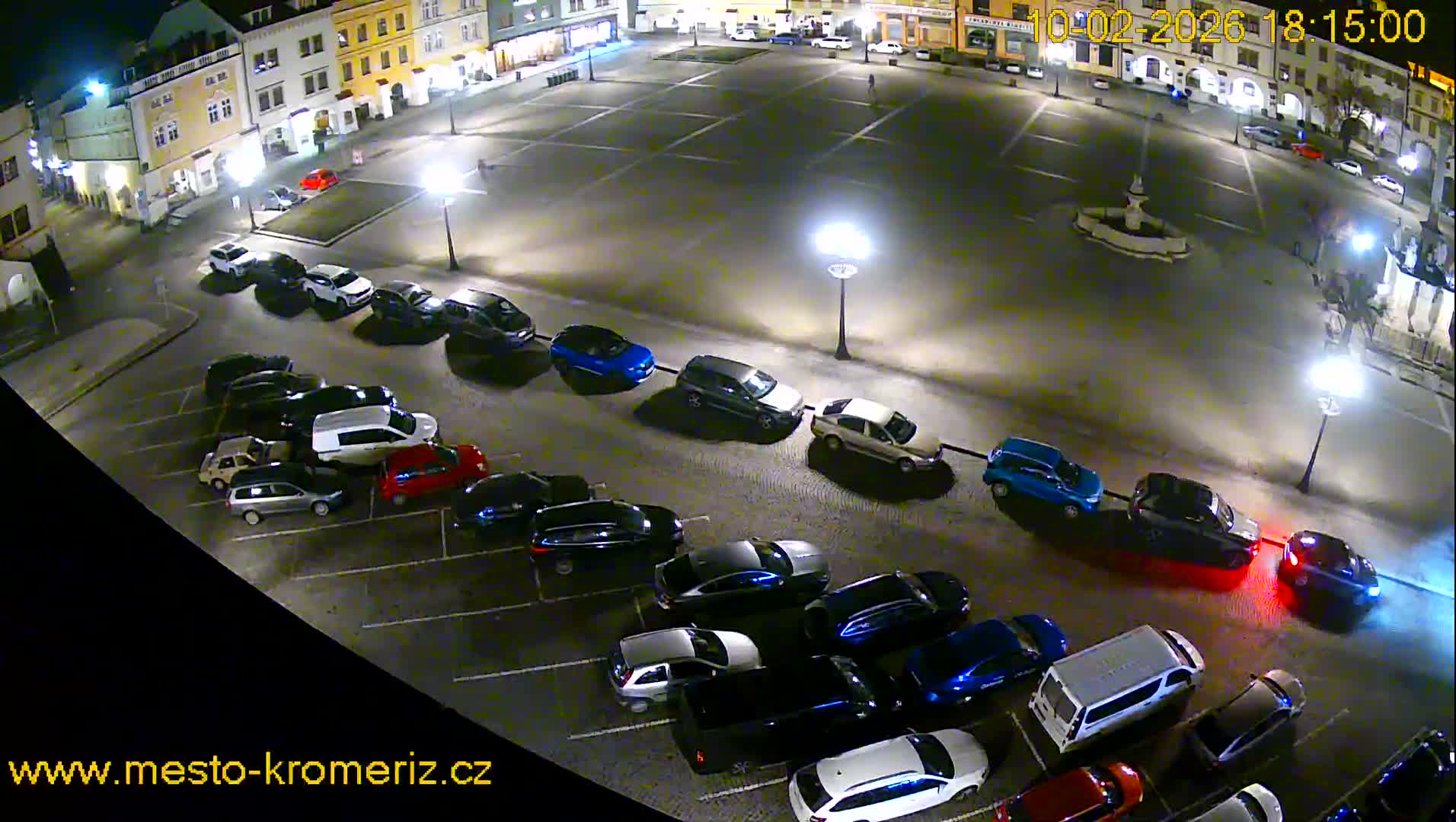 Kroměříž , (Velké náměstí ) Great Square East View Live Cam - Kromeriz, Zlin, Czechia