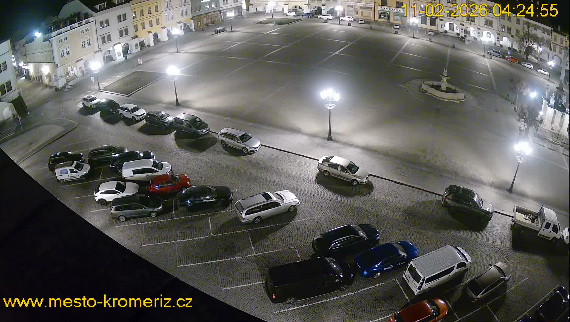 Kroměříž , (Velké náměstí ) Great Square East View Live Cam - Kromeriz, Zlin, Czechia