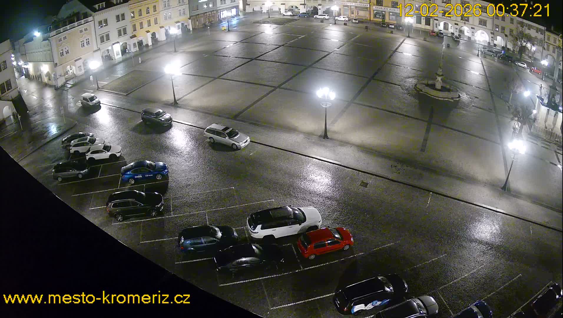 Kroměříž , (Velké náměstí ) Great Square East View Live Cam - Kromeriz, Zlin, Czechia