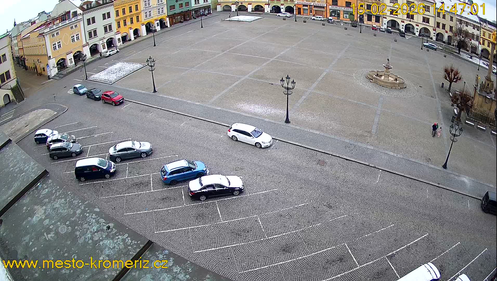 Kroměříž , (Velké náměstí ) Great Square East View Live Cam - Kromeriz, Zlin, Czechia