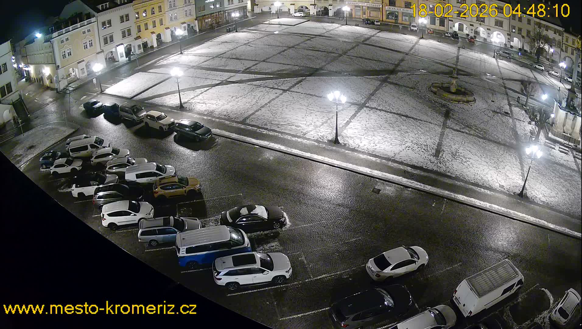Kroměříž , (Velké náměstí ) Great Square East View Live Cam - Kromeriz, Zlin, Czechia
