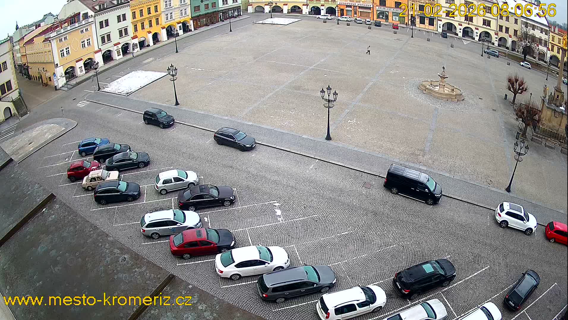 Kroměříž , (Velké náměstí ) Great Square East View Live Cam - Kromeriz, Zlin, Czechia