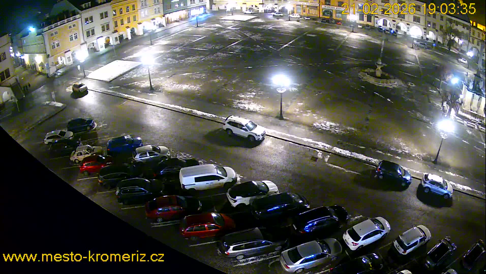 Kroměříž , (Velké náměstí ) Great Square East View Live Cam - Kromeriz, Zlin, Czechia