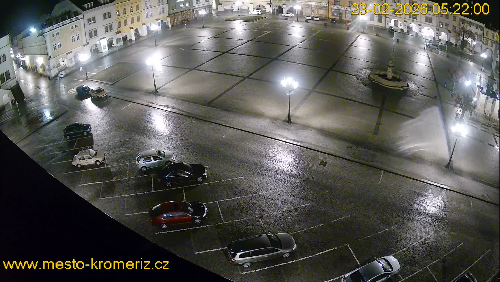 Kroměříž , (Velké náměstí ) Great Square East View Live Cam - Kromeriz, Zlin, Czechia
