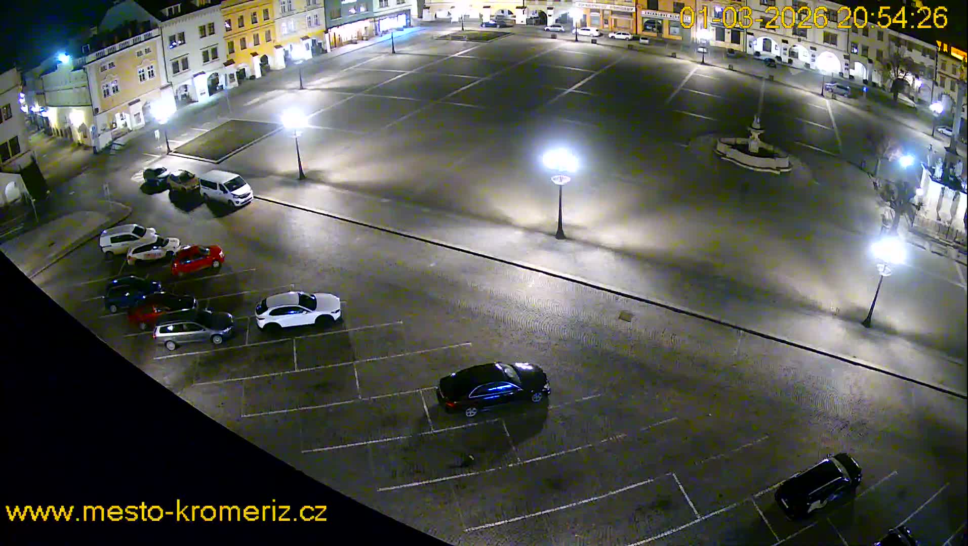 Kroměříž , (Velké náměstí ) Great Square East View Live Cam - Kromeriz, Zlin, Czechia