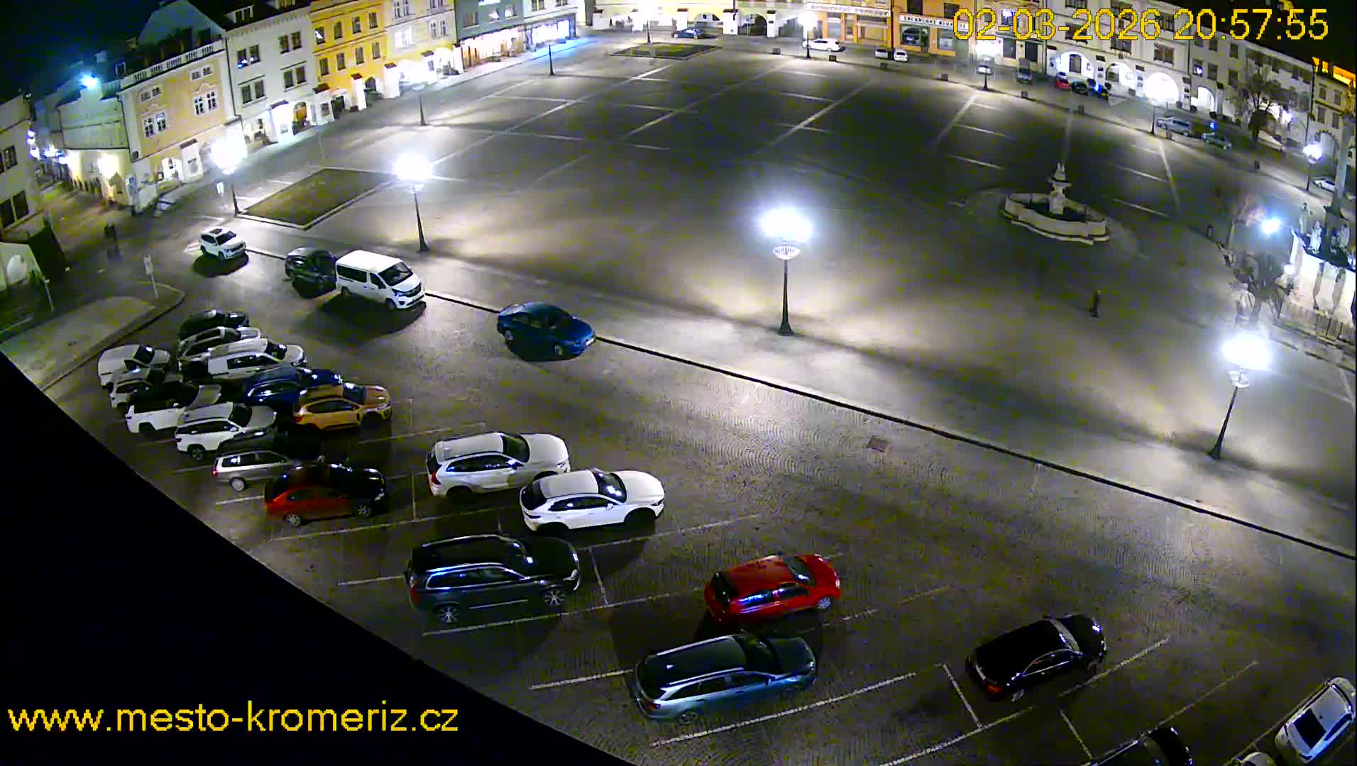 Kroměříž , (Velké náměstí ) Great Square East View Live Cam - Kromeriz, Zlin, Czechia