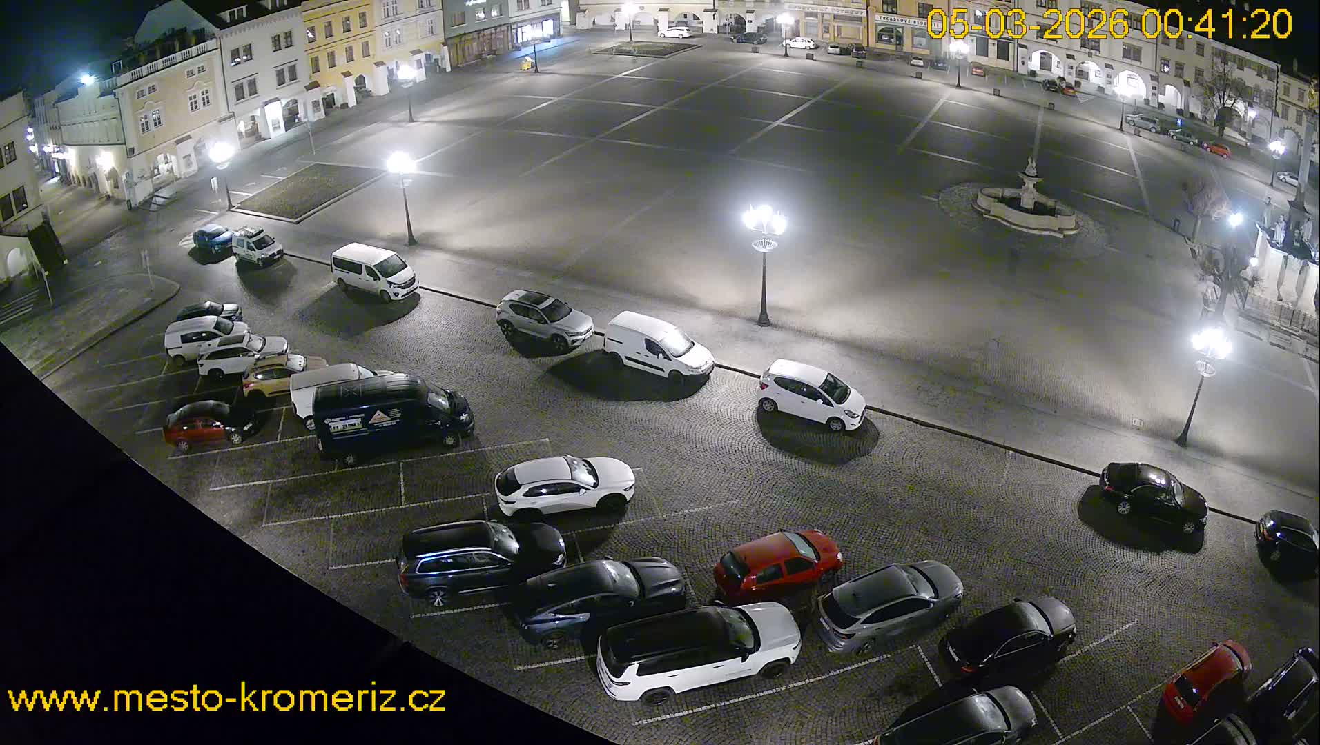 Kroměříž , (Velké náměstí ) Great Square East View Live Cam - Kromeriz, Zlin, Czechia