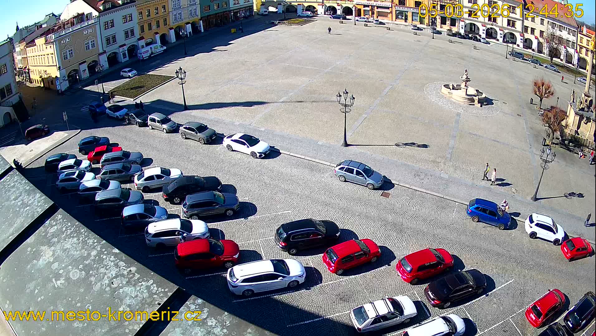 Kroměříž , (Velké náměstí ) Great Square East View Live Cam - Kromeriz, Zlin, Czechia