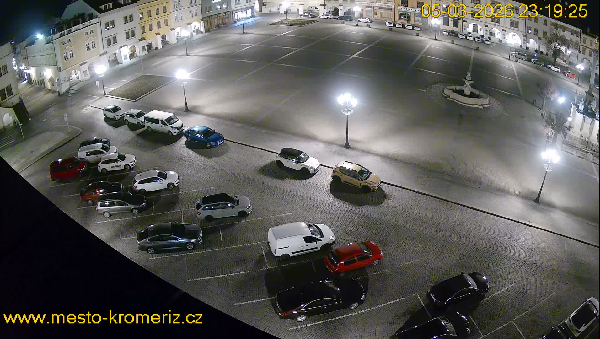 Kroměříž , (Velké náměstí ) Great Square East View Live Cam - Kromeriz, Zlin, Czechia