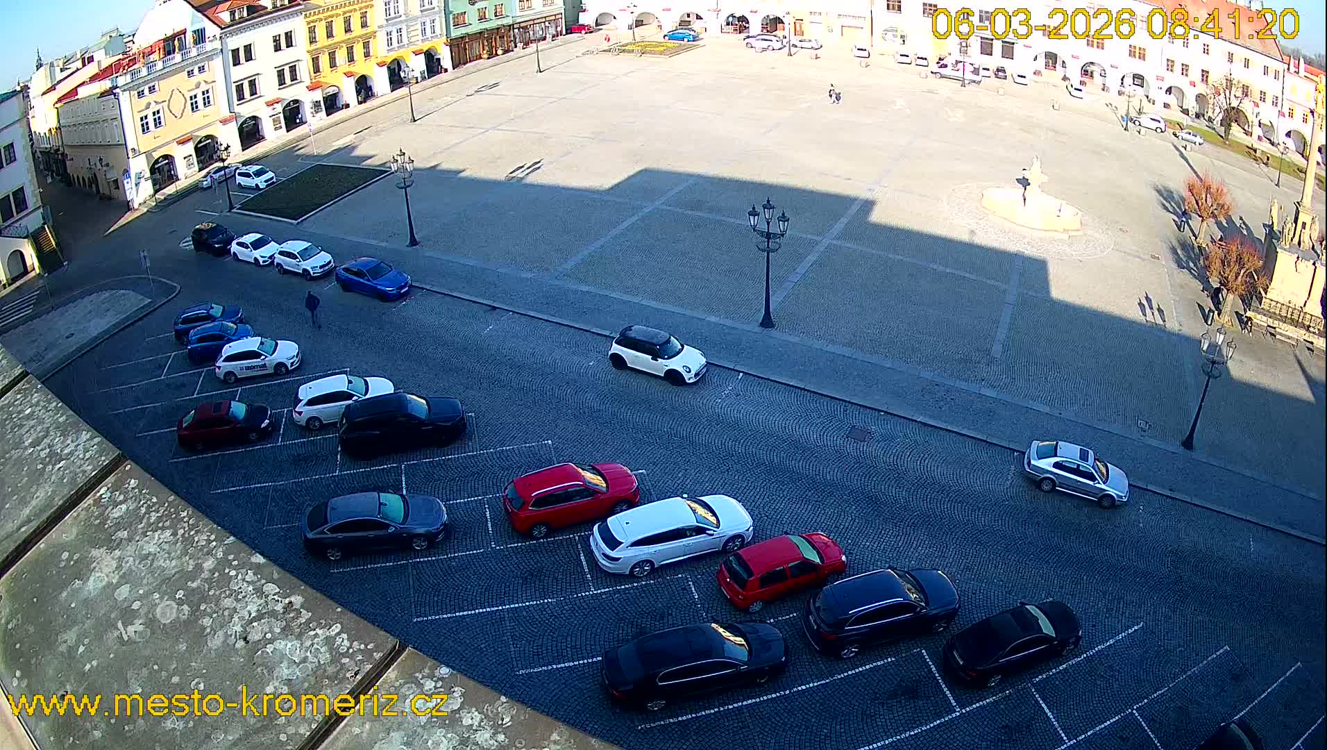 Kroměříž , (Velké náměstí ) Great Square East View Live Cam - Kromeriz, Zlin, Czechia