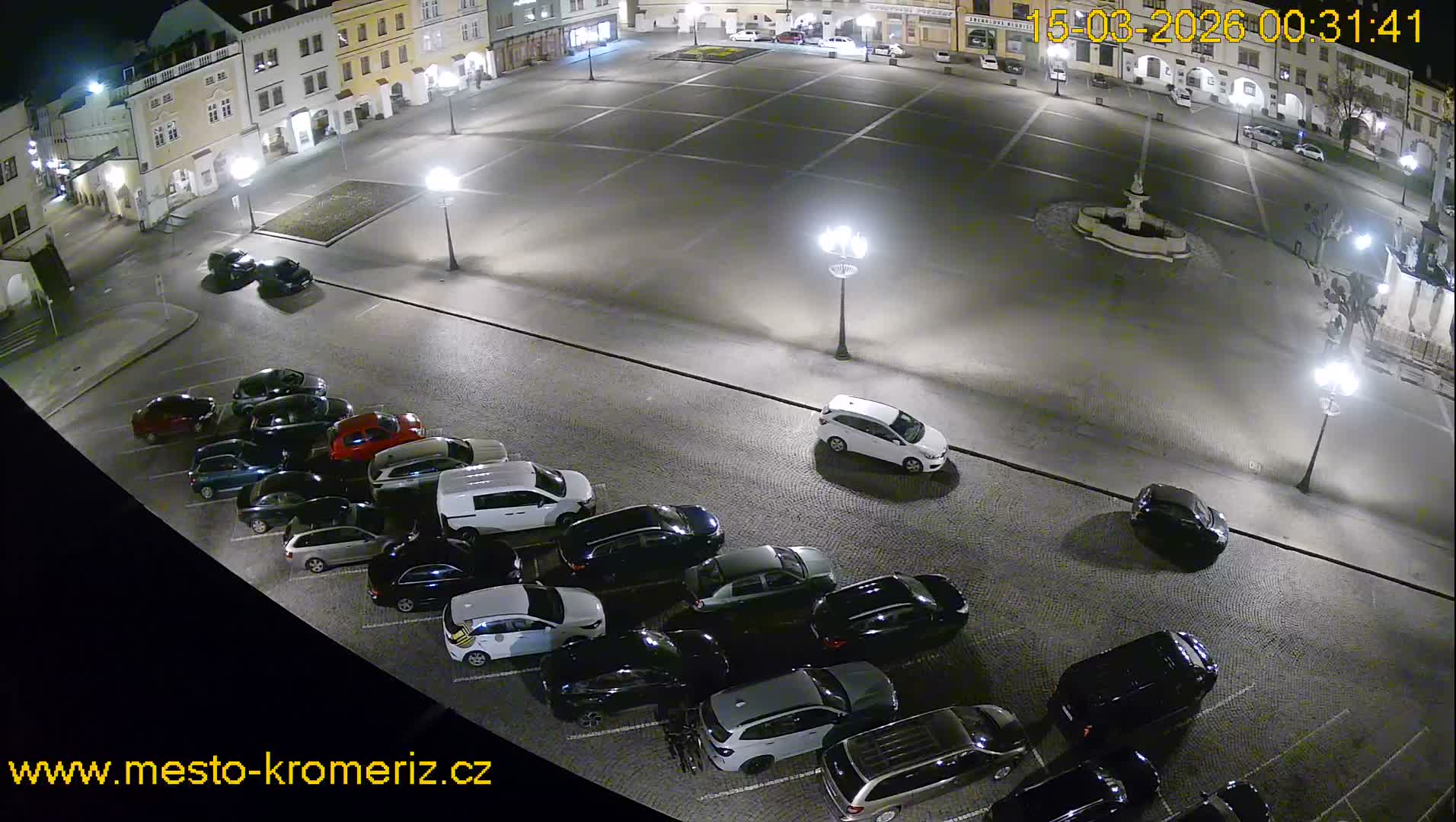 Kroměříž , (Velké náměstí ) Great Square East View Live Cam - Kromeriz, Zlin, Czechia