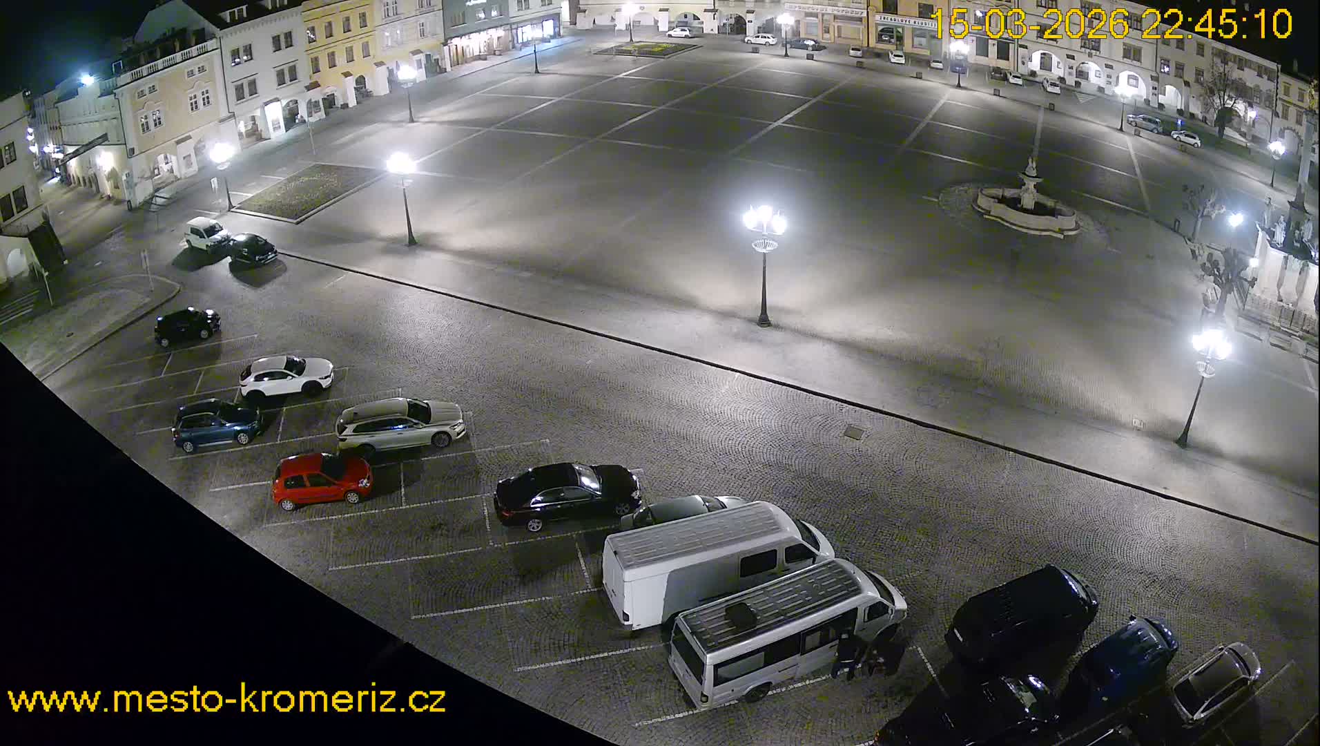 Kroměříž , (Velké náměstí ) Great Square East View Live Cam - Kromeriz, Zlin, Czechia