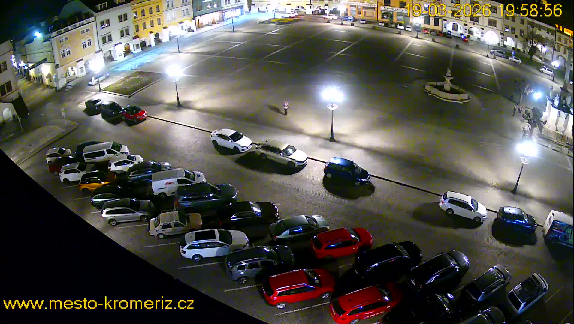 Kroměříž , (Velké náměstí ) Great Square East View Live Cam - Kromeriz, Zlin, Czechia