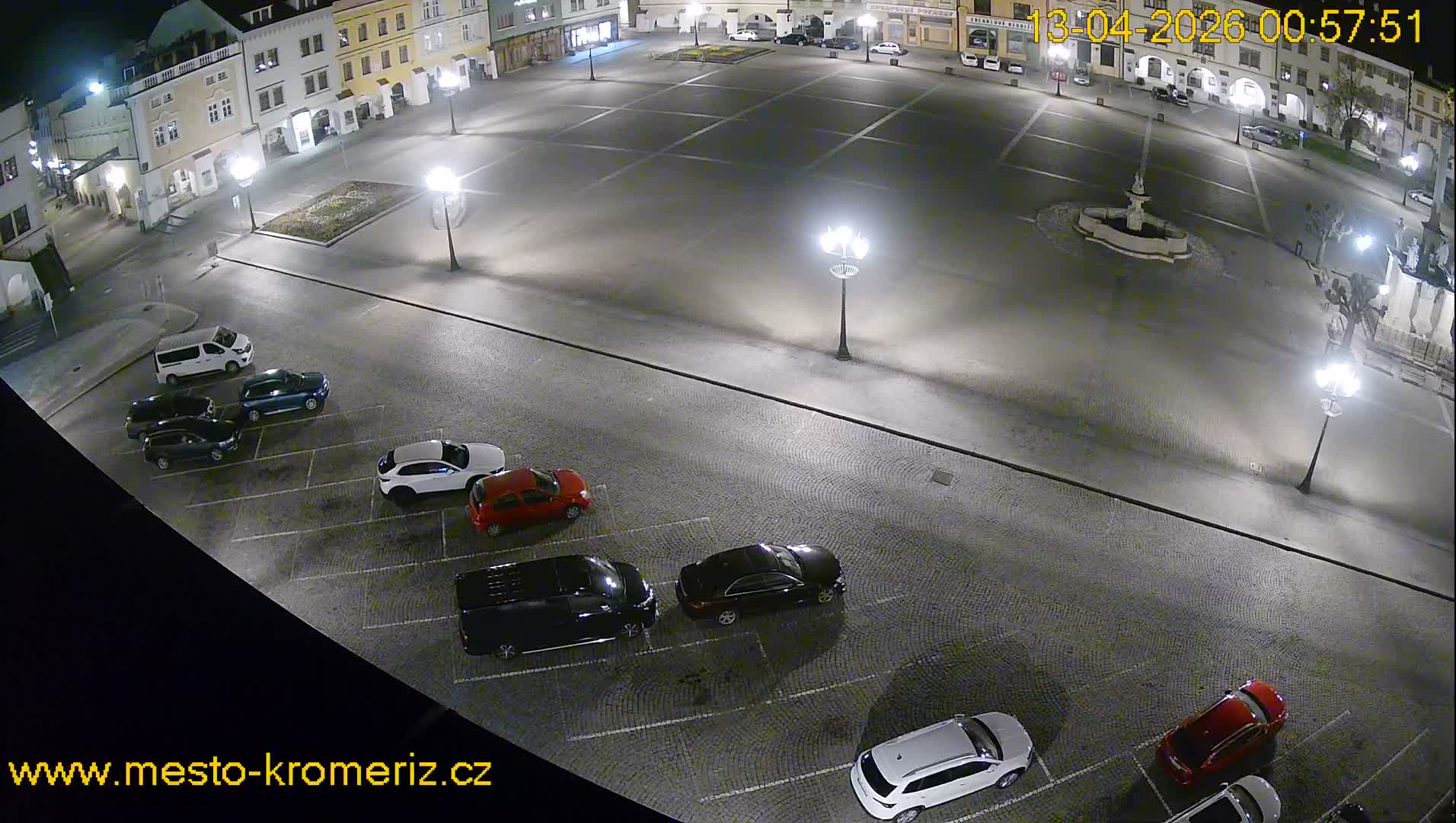Kroměříž , (Velké náměstí ) Great Square East View Live Cam - Kromeriz, Zlin, Czechia