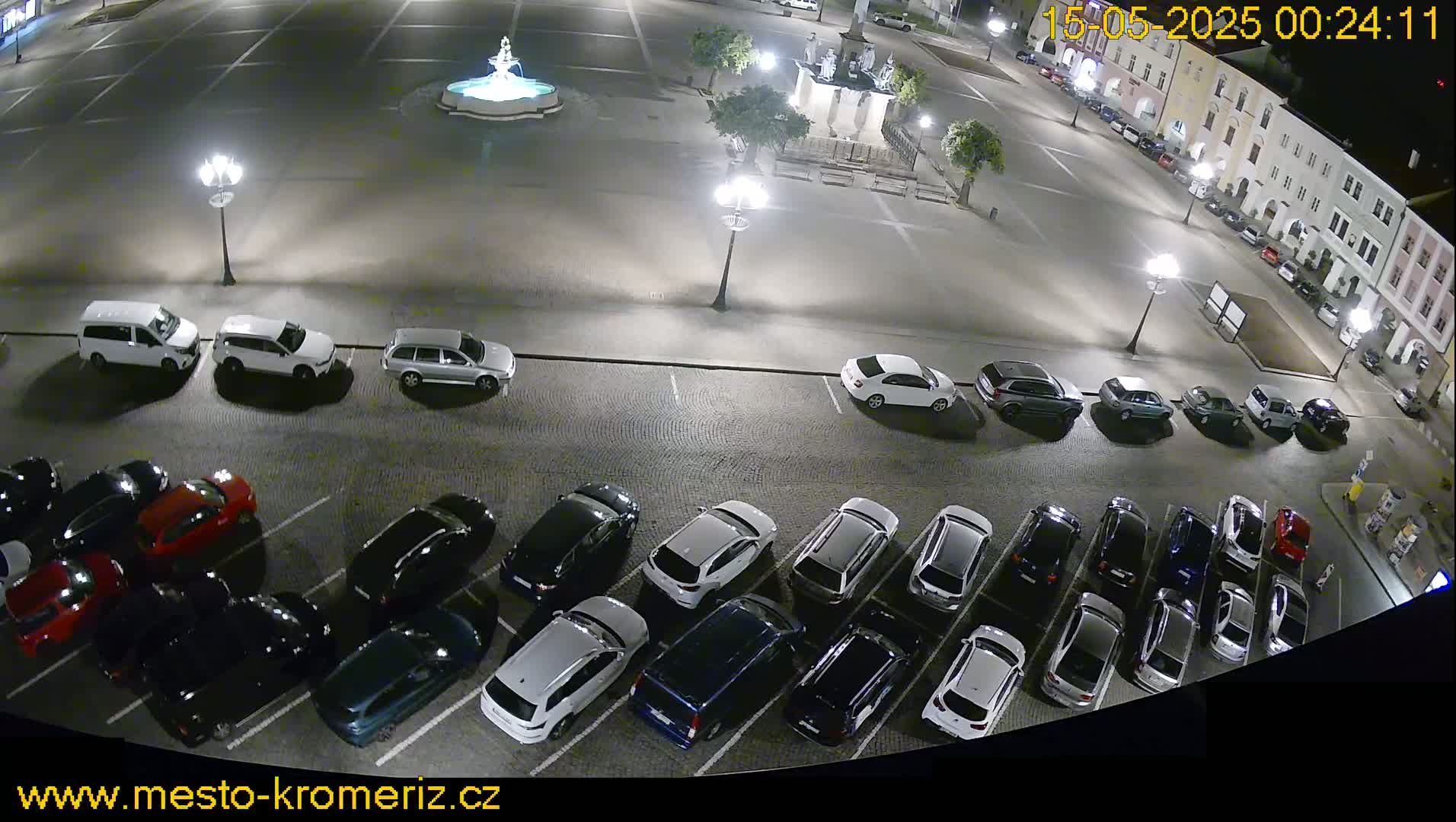 Kroměříž , (Velké náměstí ) Great Square North View Live Cam - Kromeriz, Zlin, Czechia