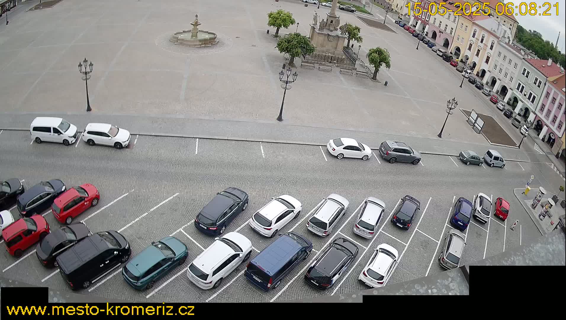 Kroměříž , (Velké náměstí ) Great Square North View Live Cam - Kromeriz, Zlin, Czechia