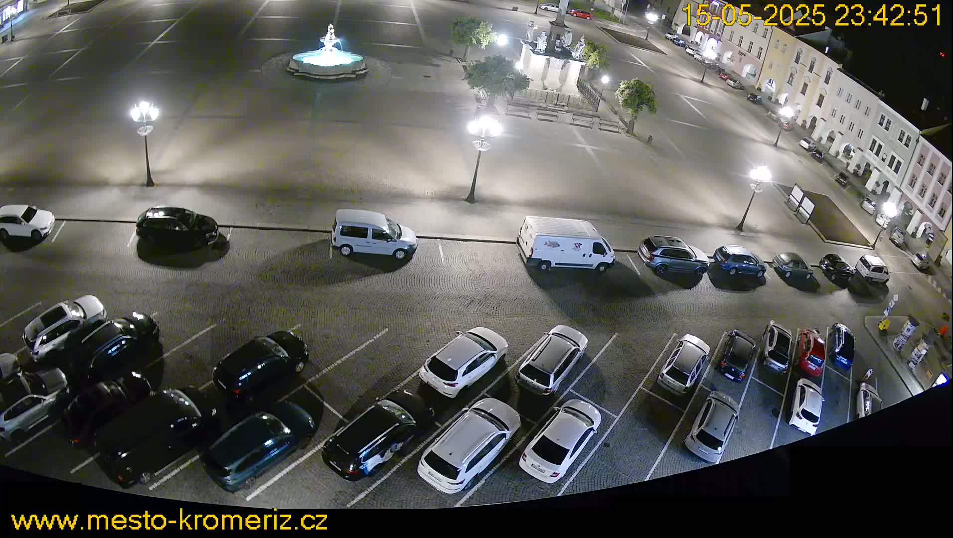 Kroměříž , (Velké náměstí ) Great Square North View Live Cam - Kromeriz, Zlin, Czechia